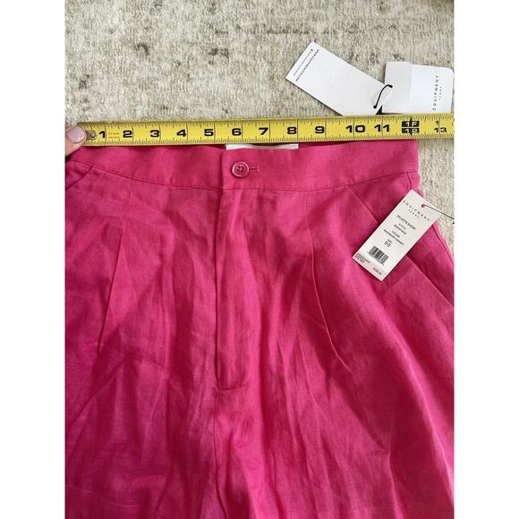 Equipment Sylvette Hot Pink 100% Linen Shorts Size 00 NWT‎ $250 High Rise - Picture 12 of 12
